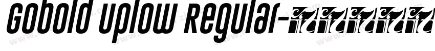 Gobold Uplow Regular字体转换
